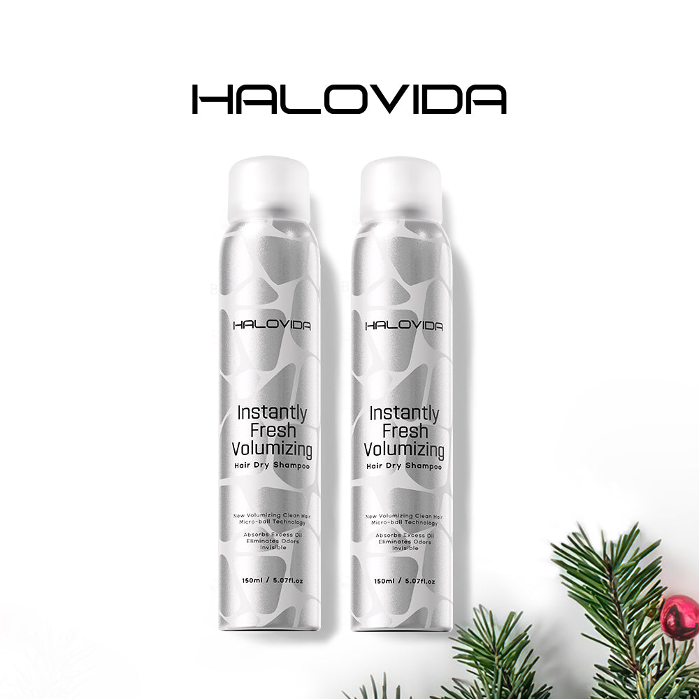 Lot de 2 shampoings secs Halovida (140 g × 2)