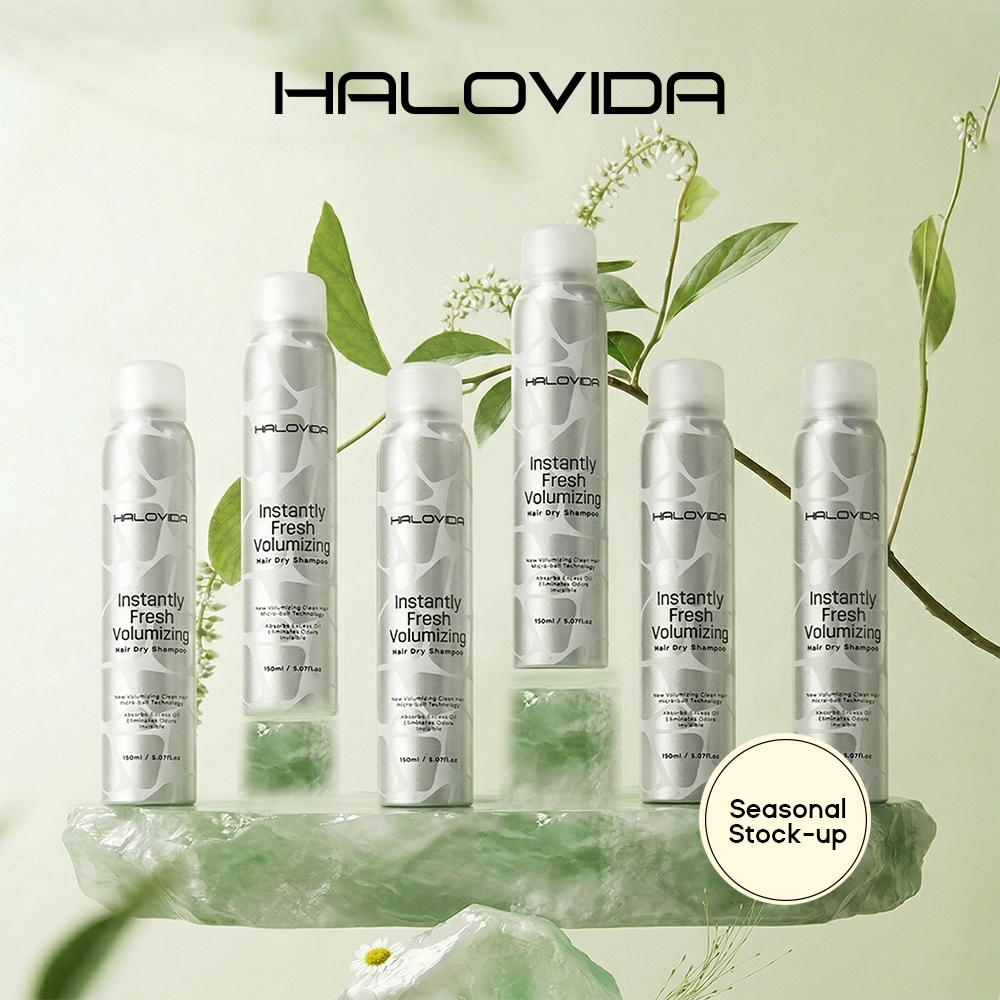 Premium Bulk Hair Dry Shampoo for Seasonal Stock-up - Halovida