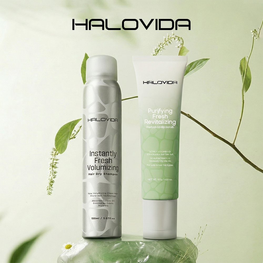 Halovida Scalp Scrub+Hair Dry Shampoo - Halovida