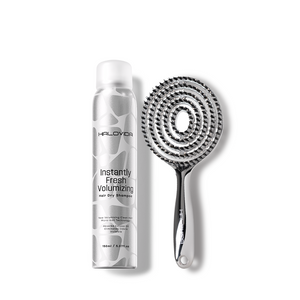 Halovida Bristle Brush+Hair Dry Shampoo