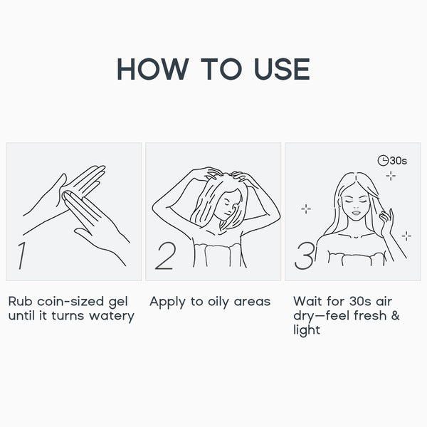 Leave-in Dry Shampoo Gel - Halovida