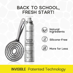 Halovida Bristle Brush+Hair Dry Shampoo