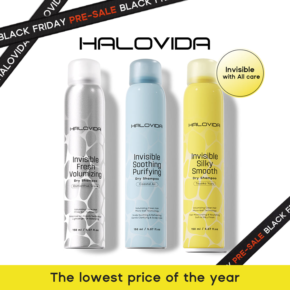 Black Friday Halovida Dry Shampoo 2.0 Trio Set