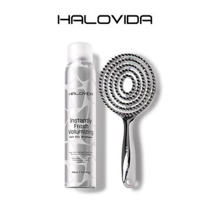 Halovida Bristle Brush+Hair Dry Shampoo - Halovida