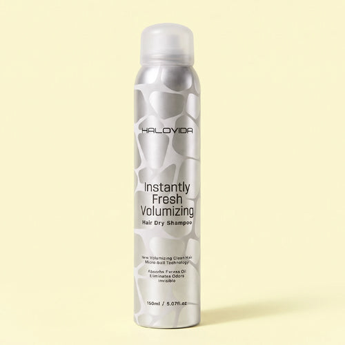 Halovida Dry Shampoo Volumizing Spray Two-Bottle Product Display