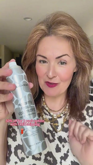 Hair dry shampoo usage video